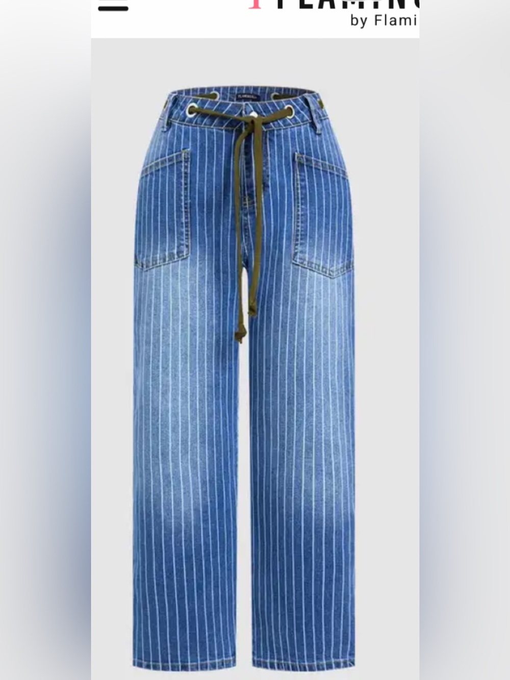 Womans Blue Pinstripe Jeans
